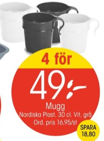 EKO Nordiska plast muggar erbjuda