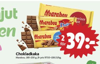 ICA Nära Marabou chokladkaka mjölkchoklad erbjuda