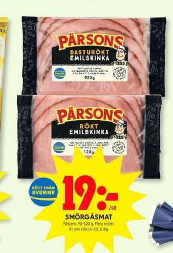ICA Kvantum Pärsons skinka erbjuda