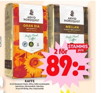 ICA Maxi Gran dia kaffe malet erbjuda