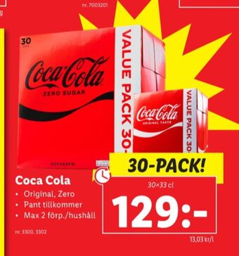 Lidl Coca cola läskedryck erbjuda
