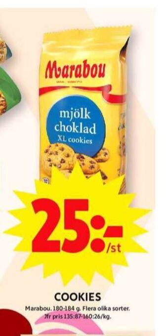 ICA Maxi Marabou cookies erbjuda