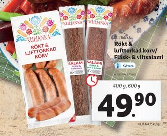 Lidl Kuljanka korv erbjuda