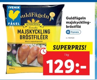 Lidl Guldfågeln kycklingbröstfilé erbjuda