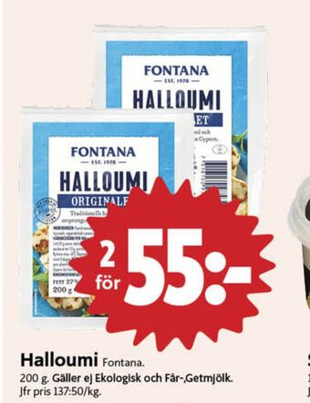 ICA Nära Fontana halloumi erbjuda