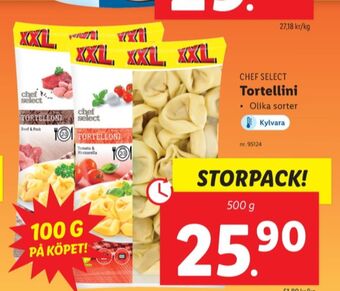 Lidl Chef select pasta erbjuda