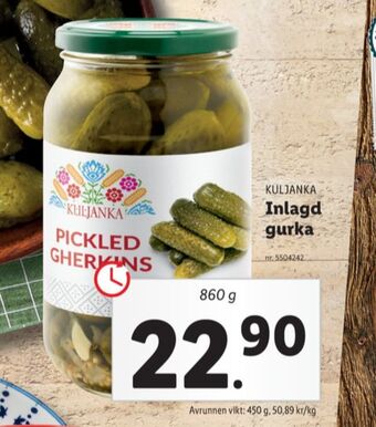 Lidl Kuljanka grönt syltat erbjuda