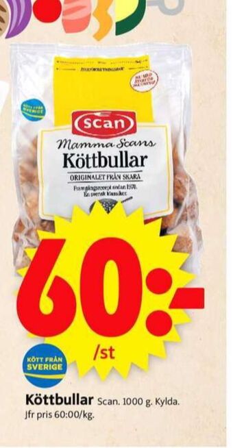 ICA Supermarket Mamma scan köttbullar erbjuda
