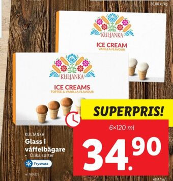 Lidl Vanilla glasstrutar erbjuda
