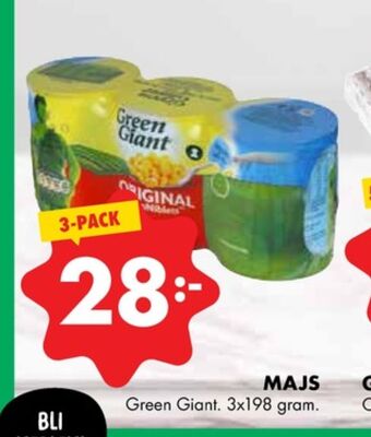 ÖoB Green giant majs erbjuda