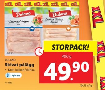 Lidl Dulano kalkon erbjuda