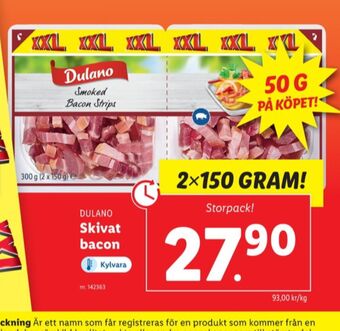 Lidl Dulano bacontärningar erbjuda