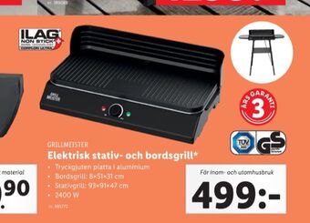 Lidl Grillmeister elgrill erbjuda