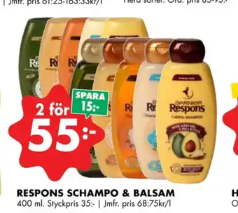 ÖoB Respons shampoo erbjuda