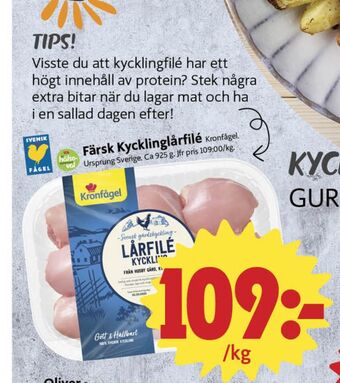 ICA Nära Kronfågel kycklinglårfile erbjuda
