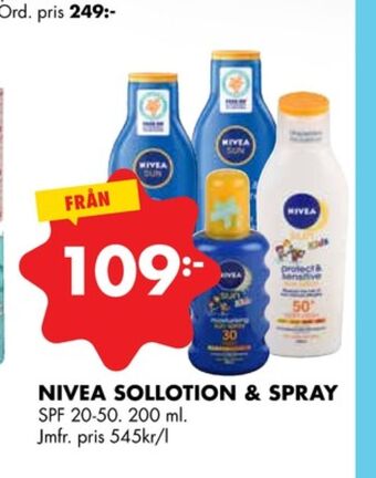 ÖoB Nivea kids solskyddskräm erbjuda