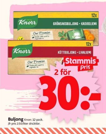 ICA Supermarket Knorr buljongtärningar erbjuda