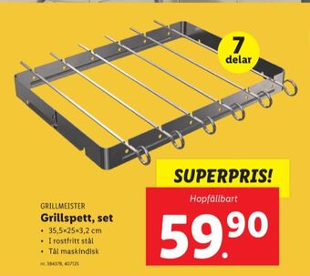 Lidl Grillmeister grillspett erbjuda