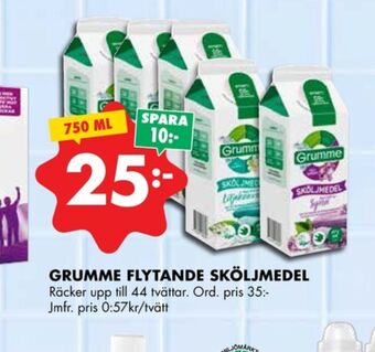 ÖoB Grumme sköljmedel erbjuda
