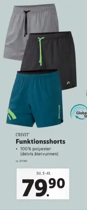 Lidl Crivit shorts erbjuda