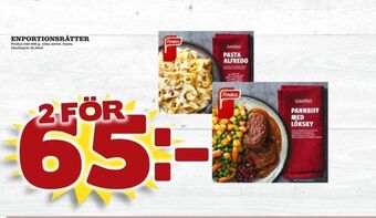 Matdax Findus färdigrätter erbjuda