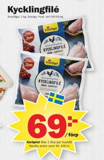 Pekås Kronfågel kycklingfilé erbjuda