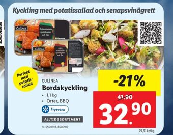 Lidl Culinea kycklingdelar erbjuda