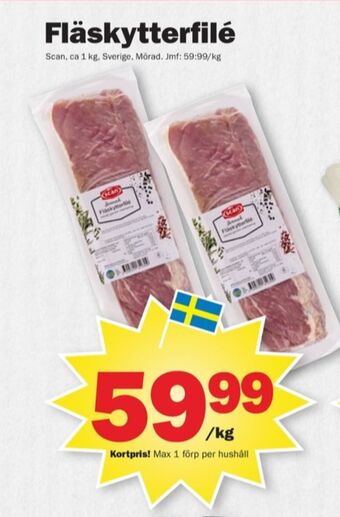 Pekås Scan fläskytterfilé erbjuda