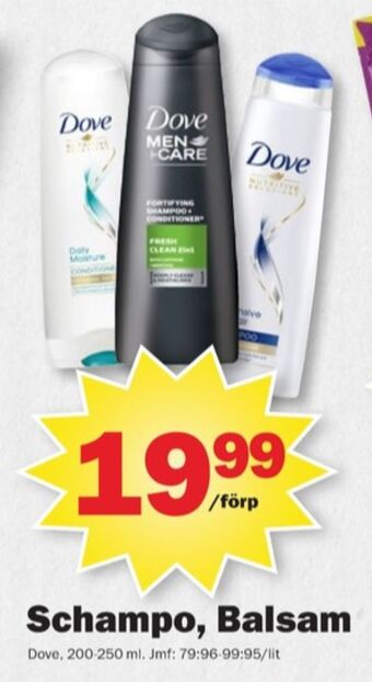 Pekås Dove balsam erbjuda
