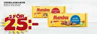 Matdax Marabou chokladkaka mjölkchoklad erbjuda