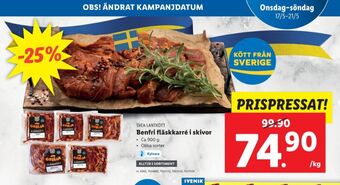Lidl Svea lantkött karré erbjuda