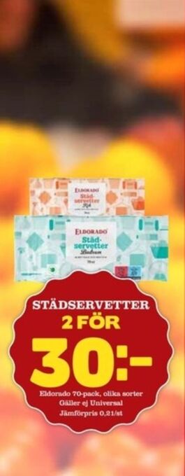 Matdax Eldorado städservetter erbjuda