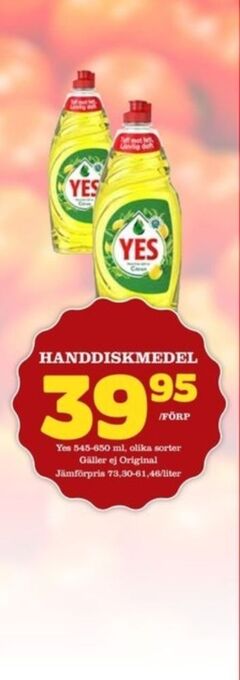Matdax Yes handdiskmedel erbjuda