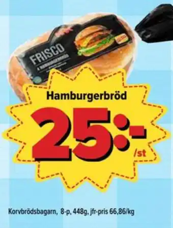 Östenssons Max frisco hamburgerbröd erbjuda