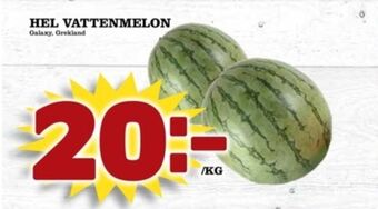 Matdax Kronfågel vattenmelon erbjuda