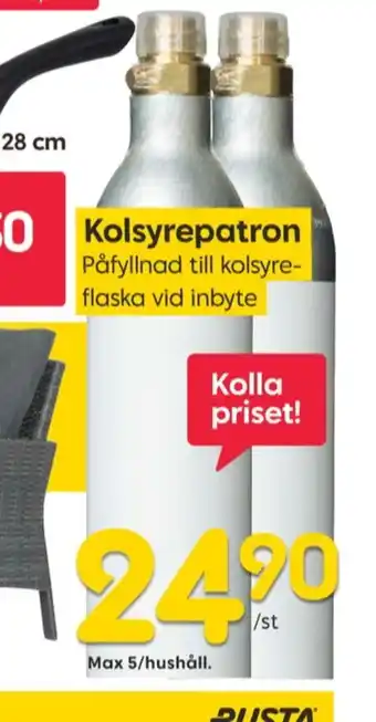 Rusta Sensodyne kolsyrepatron erbjuda