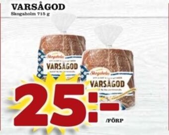 Matdax Varsågod rågbröd erbjuda