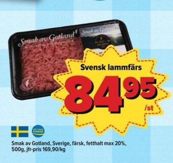 Östenssons Smak av gotland lammfärs erbjuda