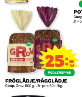 Grov fröglädje rågbröd