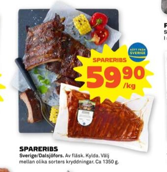 Stora Coop Dalsjöfors spareribs erbjuda