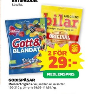 Stora Coop Gott & blandat original godispåsar erbjuda