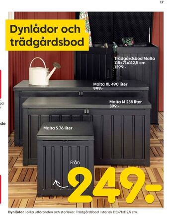 Rusta Ashby garden dynförvaring erbjuda