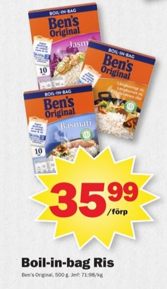 Pekås Bens original ris erbjuda