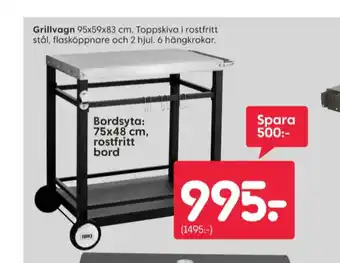 Rusta grillvagn