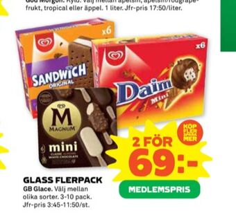 Stora Coop Sandwich glassnacks erbjuda