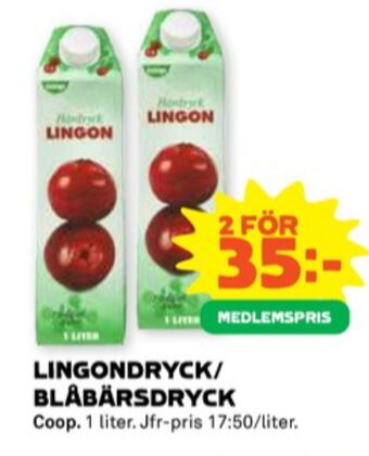 Stora Coop Coop fruktdryck erbjuda