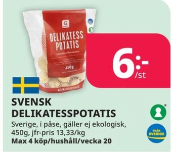 Tempo Garant potatis erbjuda