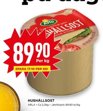 Willys Arla hushållsost erbjuda