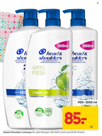 Rusta Head&shoulders shampoo erbjuda