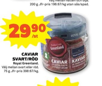 Stora Coop Royal greenland kaviar erbjuda